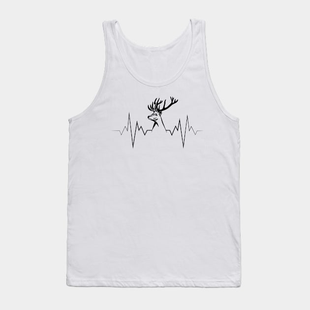 Deer Hunting Heartbeat - Hunting Season Tank Top by StasLemon